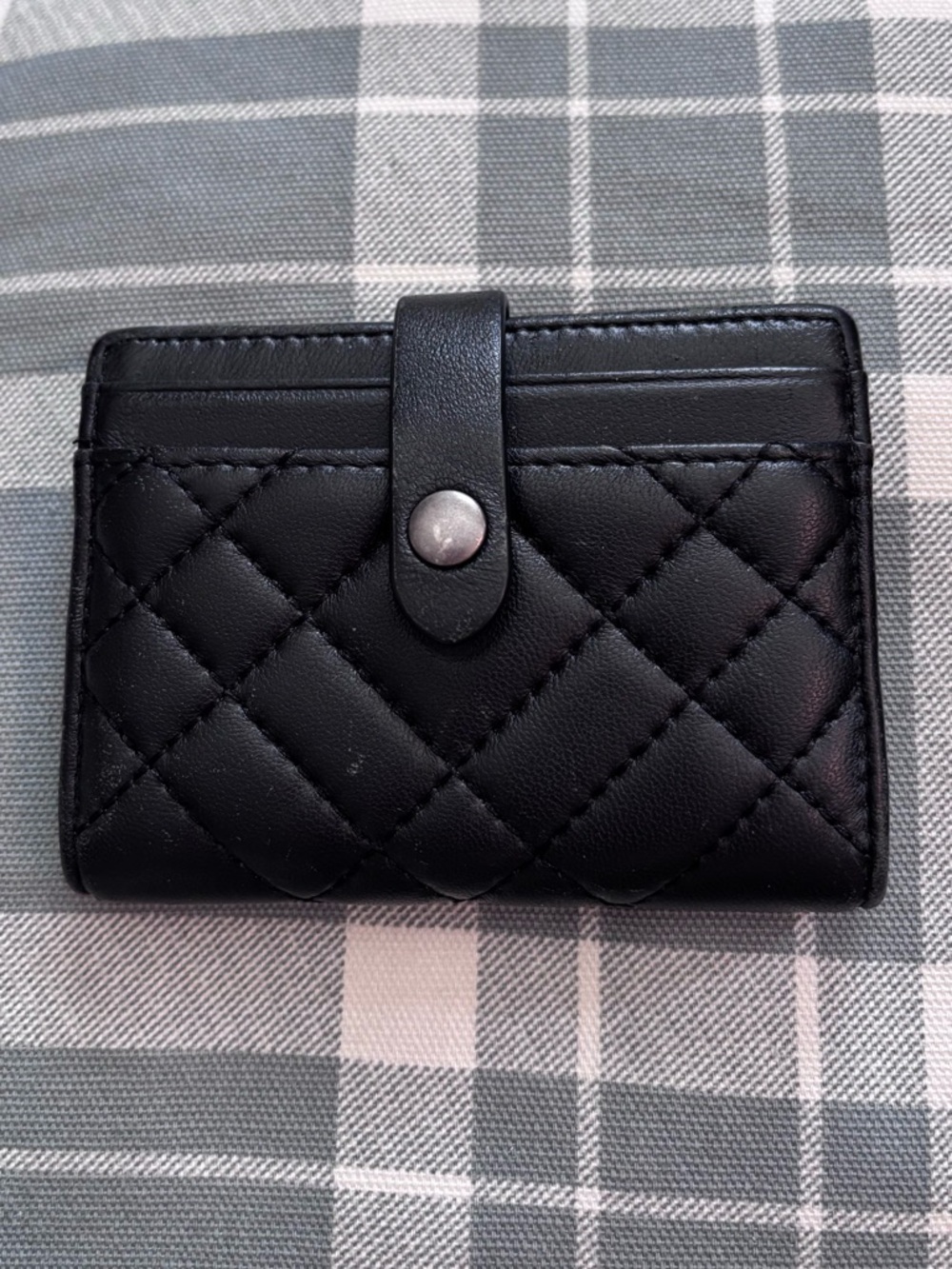 Kurt Geiger Quilted Black Card Holder Wallet